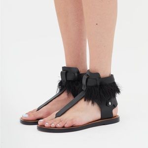 isabel marant jadyn feather sandals